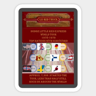 Little Red Express World Tour Sticker